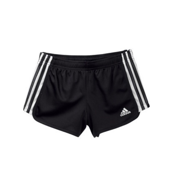 girls black adidas shorts